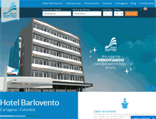 Tablet Screenshot of hotelbarlovento.com